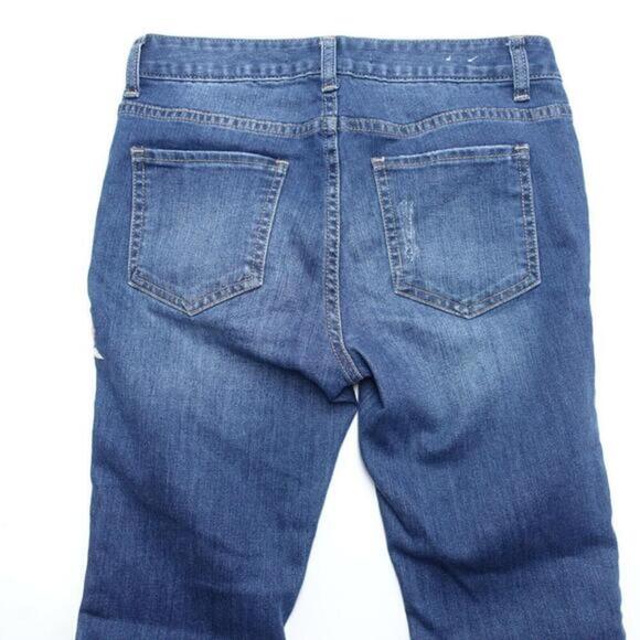 Harper Jeans Women's 29 Blue Denim Floral Stretch 5-Pockets Embroidered Skinny‎ - Picture 2 of 8